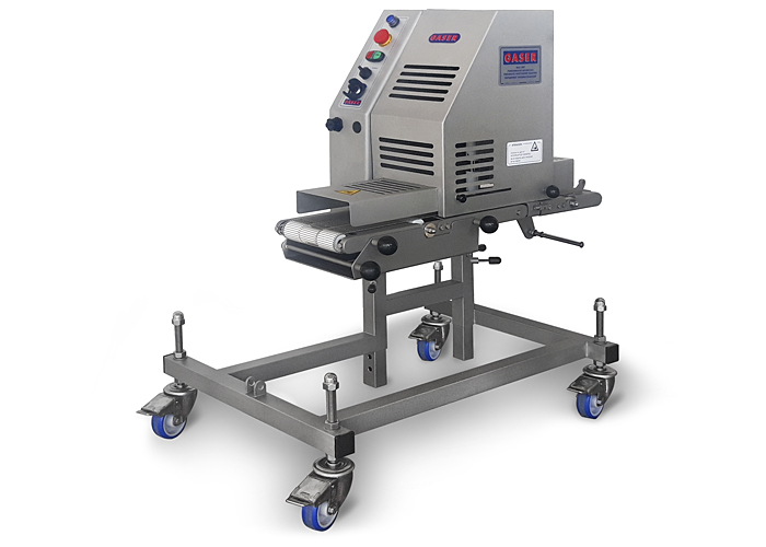PNT-120 automatic portioning machine for mincemeat with leg and outlet belt